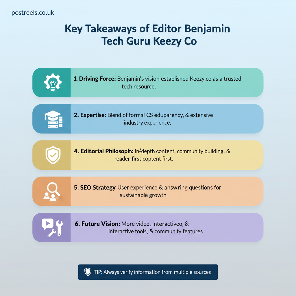 10 Reasons Editor Benjamin Tech Guru Keezy co is Behind the Success