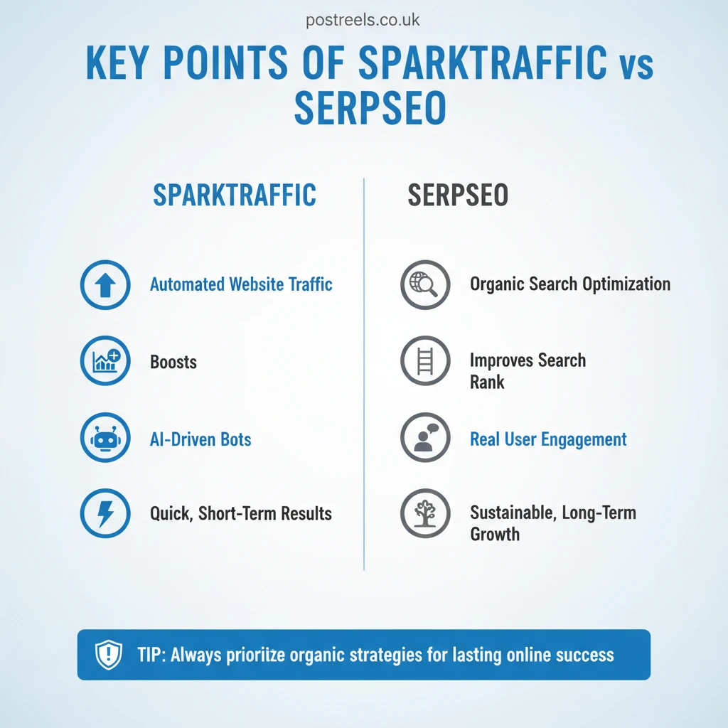 11 Key Differences: SparkTraffic vs SERPSEO Showdown