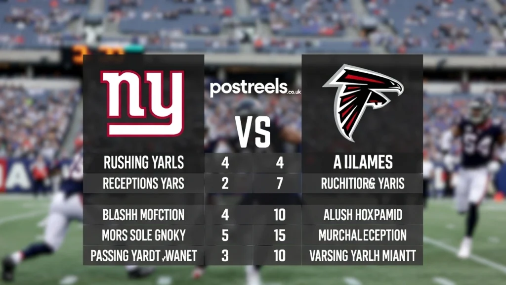 10 Essential Player Stats Highlights from New York Giants vs Atlanta Falcons Match Player Stats