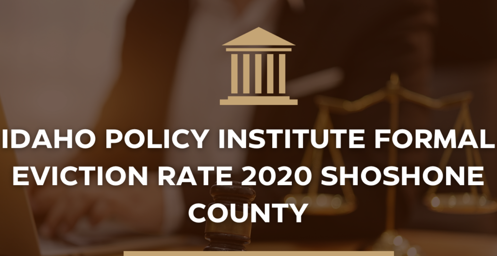 Understanding the Idaho Policy Institute Formal Eviction Rate 2020 Shoshone County