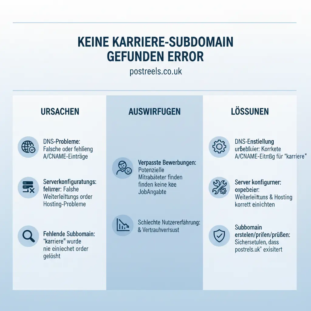 Decoding 'Keine Karriere-Subdomain Gefunden': Your Guide to Fixing This Career Page Error