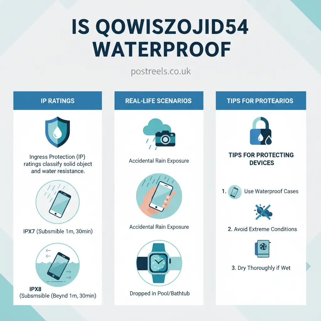 Is Qowiszojid54 Waterproof? The Truth About Water Resistance Ratings