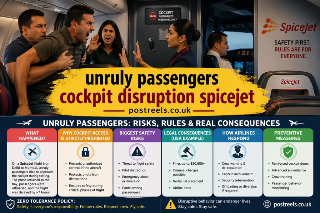 Unruly Passengers Cockpit Disruption SpiceJet: 9 Shocking Facts, Safety Risks, and Legal Consequences Explained
